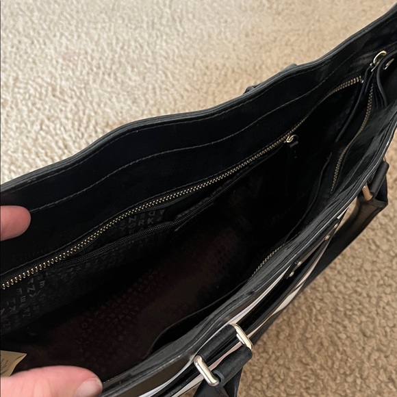 Kate Spade Black and Pink Striped Tote - Picture 3 of 3